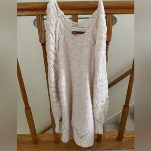 Anthropologie Women's Soft Cream V-Neck Sweater Brand New W/ tags